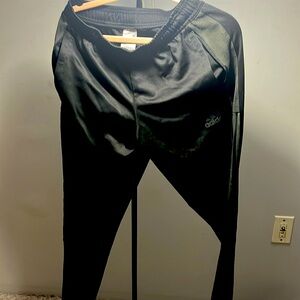 Adidas Men’s Small 3 stripe pants. Like new worn only once. Zipper at bottom